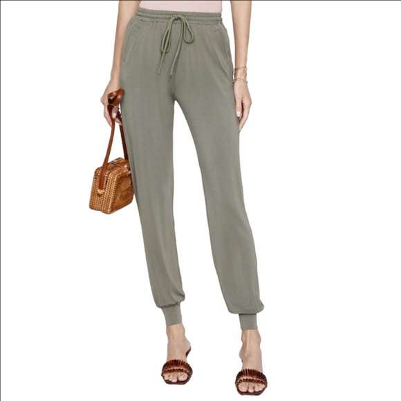 Heartloom Pants - NWOT HEARTLOOM Edite olive high waisted joggers